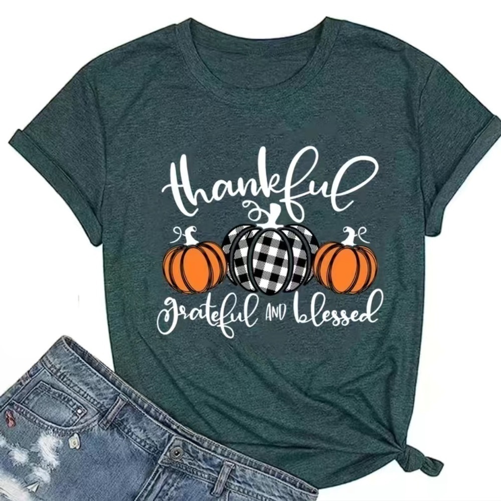 Thankful grateful fall Graphic Tee Shirt